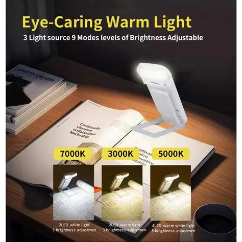 LED USB Rechargeable Book Light Reading Light Eye Protection