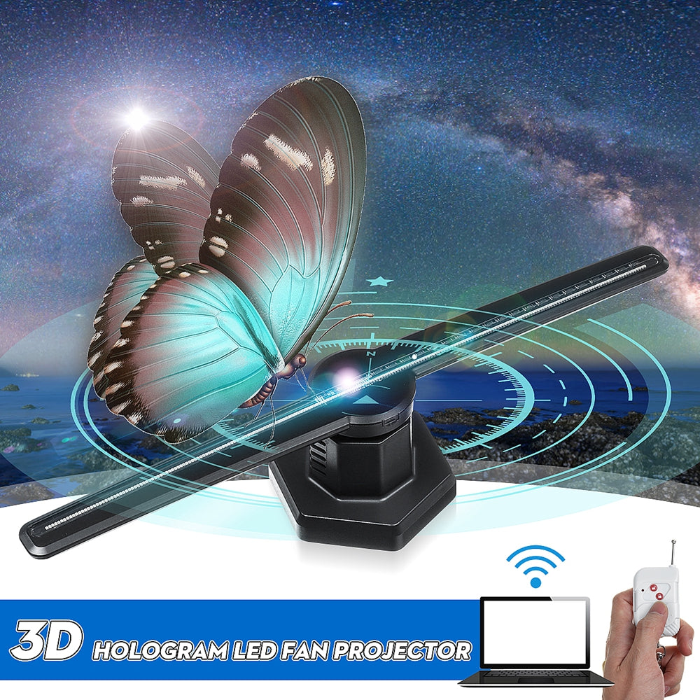 3D Hologram Fan 224 LED Light Beads